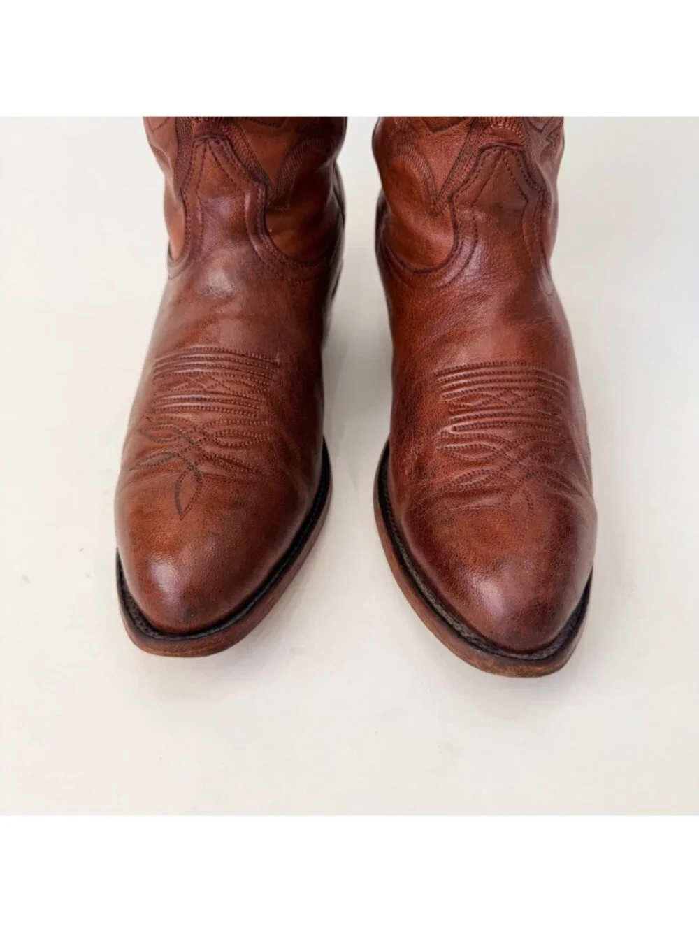 Boulet Western Boots Made in Canada Brown Leather Roper Round Toe Men’s Size 10
